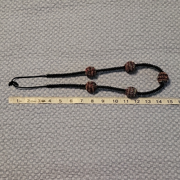 Bohemian handmade crochet necklace - Picture 6 of 6